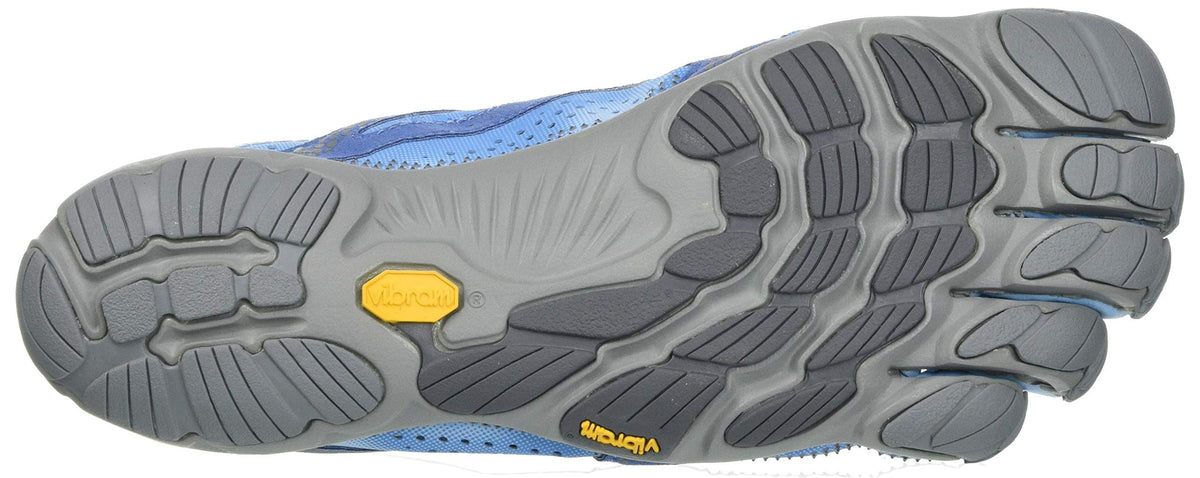 Vibram Girl's V-Run Sneaker, Blue/Blue, 4 us