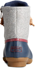 Sperry Women's Saltwater Rain Boot, Grey, 6.5