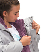 THE NORTH FACE Girl's Reversible Mossbud Swirl Jacket (Little Kids/Big Kids) Pikes Purple XL (18 Big Kids)