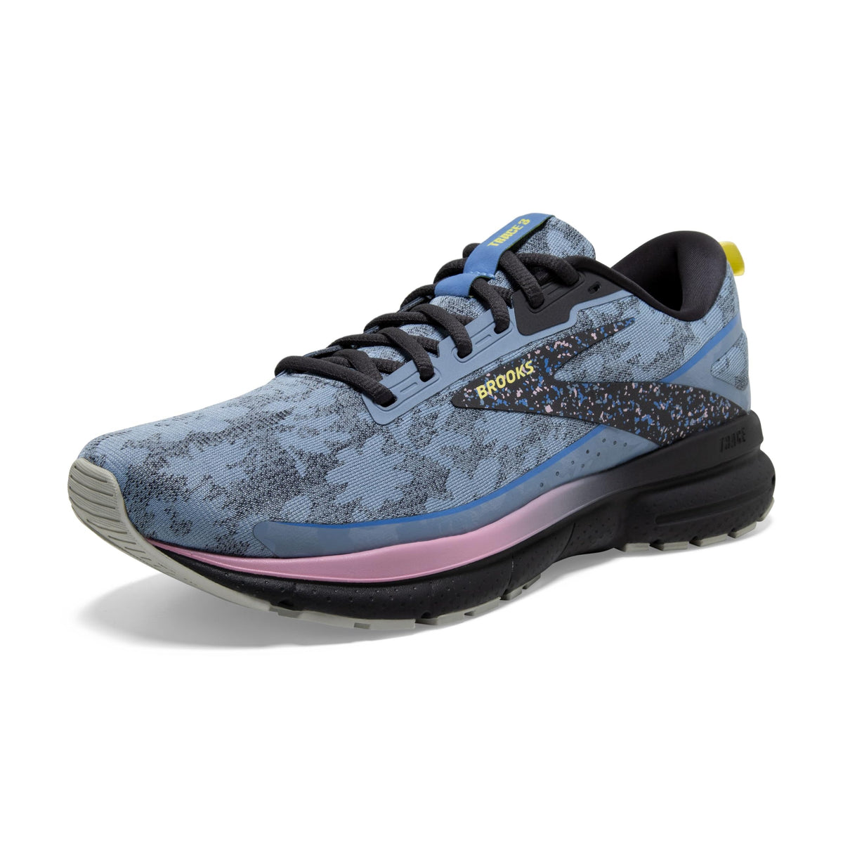 Brooks Women’s Trace 3 Neutral Running Shoe - Rainwashed/Ebony/Corsage - 5 Medium