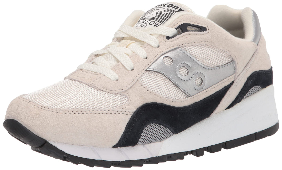 Saucony Women's Shadow 6000 Sneaker, Antique/Silver, 5 Medium