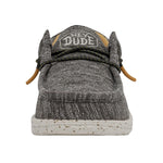 HEYDUDE Boy's Wally Youth Stretch Taupe Size 3 | Kids Shoes | Kids Slip-on Loafers | Comfortable & Light-Weight