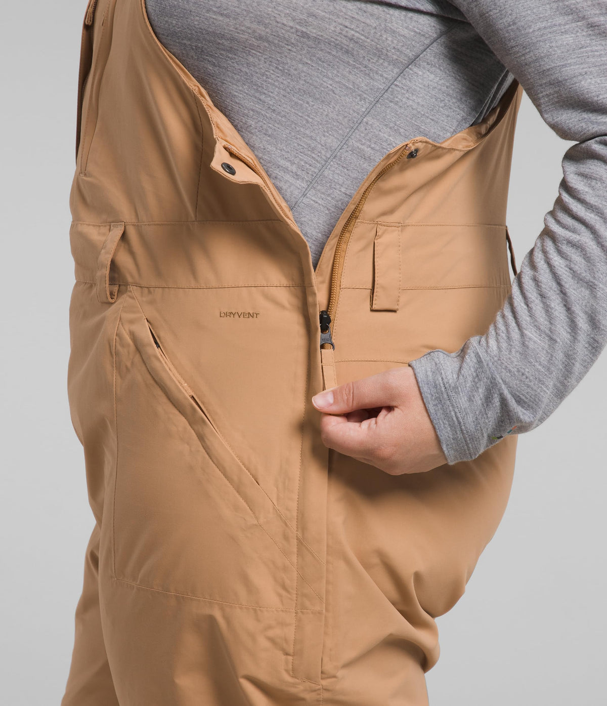 THE NORTH FACE Women's Freedom Bib (Standard and Plus Size) - PFAS Free, Almond Butter, 3X Plus Regular