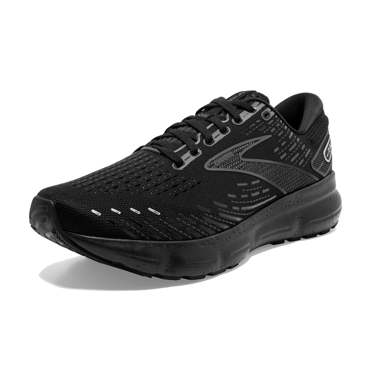 Brooks Women's Glycerin 20 Neutral Running Shoe - Black/Black/Ebony - 12 Medium