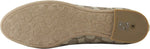 COACH Women's Bennie Signature Jacqueline Ballet Flat Shoes 9 B US Women in Khaki/Ruby Osh, Style FG2708