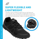 Xero Shoes Men's Mesa Trail Barefoot Trail Run Shoes, Black, 8.5