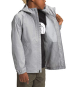 THE NORTH FACE Boy's Zipline Rain Jacket (Little Kids/Big Kids) Meld Grey MD (10-12 Big Kids)