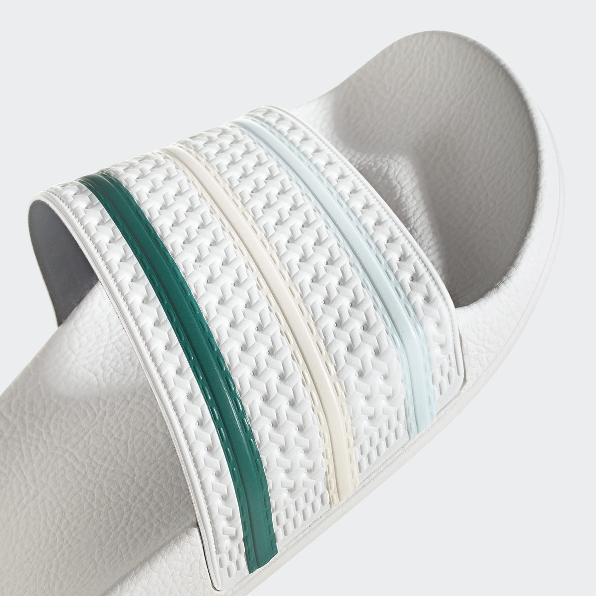 adidas Adilette White/Halo Mint/Wonder White Men's 8, Women's 9 Medium