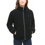 Levi's Women's Zoe Puffer Jacket (Standard & Plus Sizes), Black Corduroy, X-Large