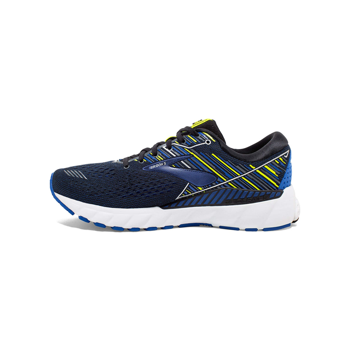 Brooks Mens Adrenaline GTS 19 Running Shoe - Black/Blue/Nightlife - D - 12.0