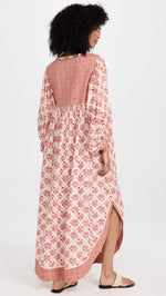 Free People Women's Hazy Maisy Maxi Dress X-Small Earth Combo