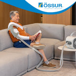 Ossur Cold Rush Therapy Machine System with Knee Pad - Ergonomic, Adjustable Knee Ice Pack Wrap - Quiet, Lightweight Ice Pack for Knee - Strong Cryotherapy Ice Machine for Knee After Surgery