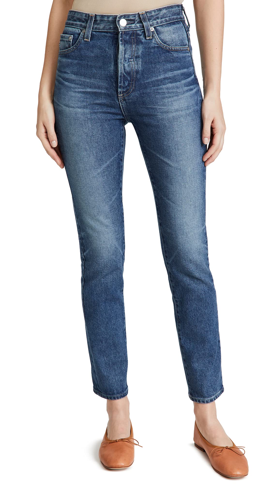 AG Adriano Goldschmied Women's Alexxis Slim Jeans, 10 Years Ellwood, 30