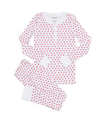 Roller Rabbit Kids' Hearts Pajamas, Pink, 12-18M, Unisex