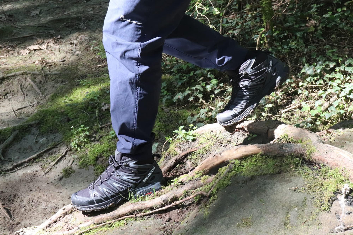 Salomon X ULTRA PIONEER MID GTX Men's Boots, Multicoloured Peat Quiet Shade Biking Red, 29.5 cm