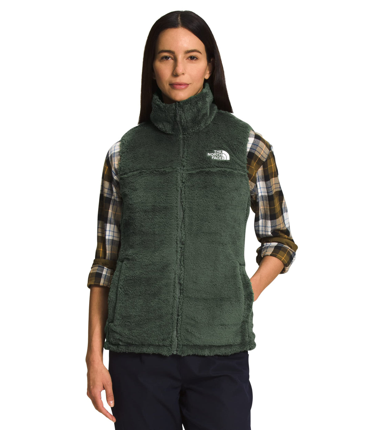THE NORTH FACE Women's Mossbud Insulated Reversible Vest, Thyme, XX-Large