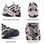 ZeroXposur Womens Umpqua River Sandals - Closed Toe Sandals for Women - Water Sandals for Women (Lilac Hint, 9.5)