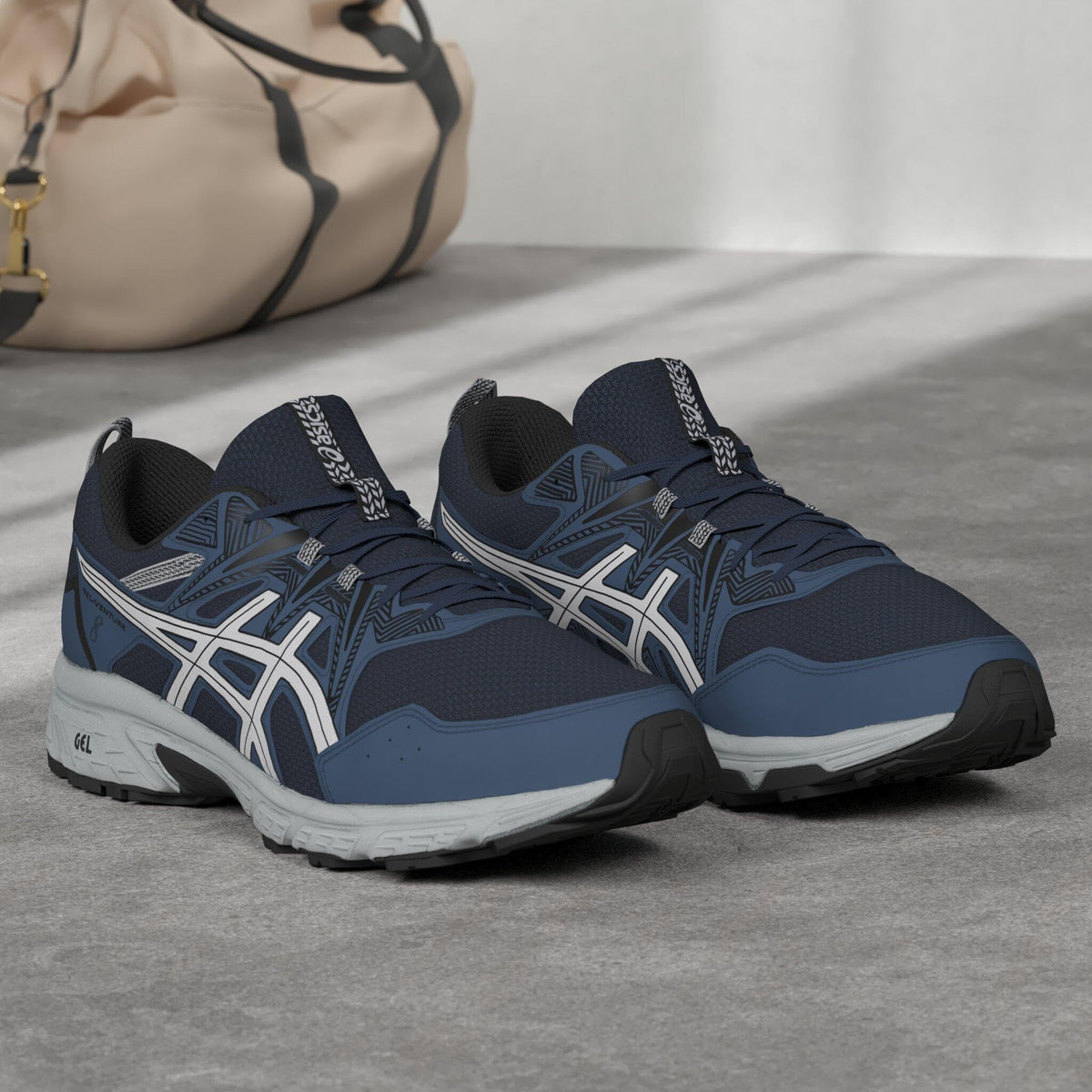 ASICS Men's Gel-Venture 8 Running Shoes, 7, French Blue/Pure Silver