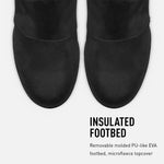 Sorel Women's Joan of Arctic Wedge II Chelsea Boot - Light Rain - Waterproof - Black - Size 11