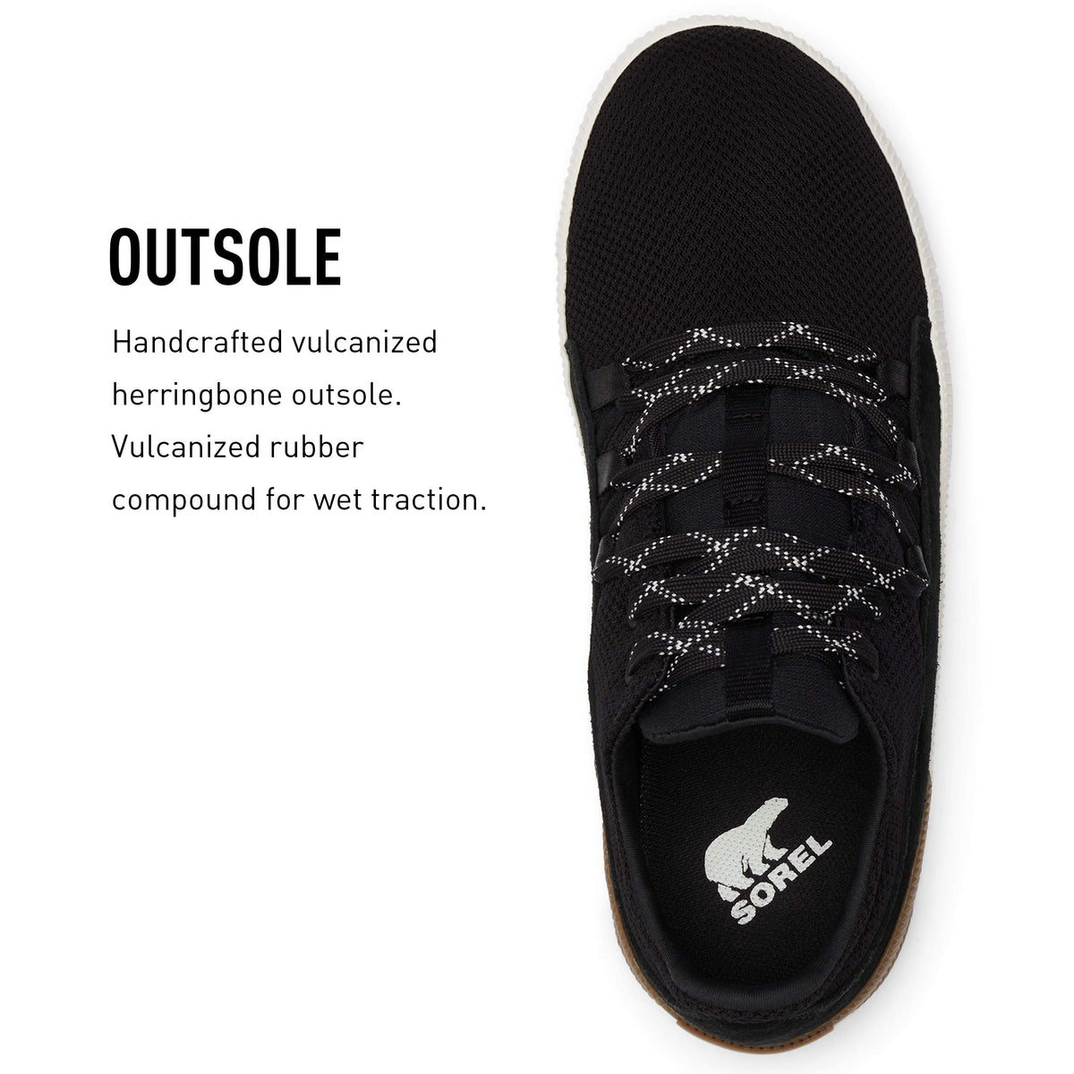 Sorel Women's Out 'N About III Plus Lace Sneaker — Waterproof Suede Sneakers 10 Black