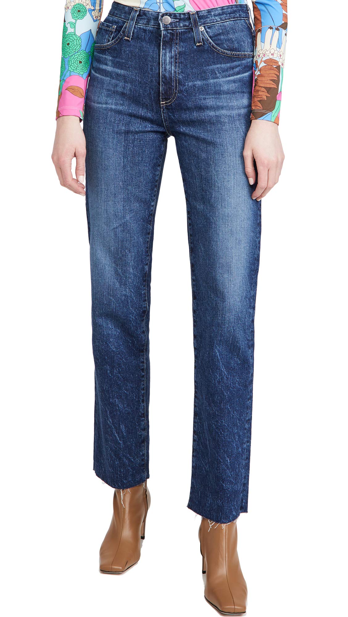 AG Adriano Goldschmied Alexxis High-Rise Vintage Straight in Starfire Starfire 27 31