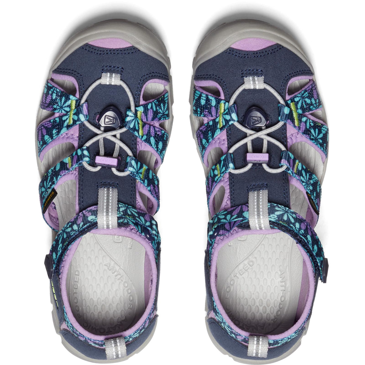 KEEN Seacamp 2 CNX Closed Toe Sandals, Black Iris/African Violet, 2 US Unisex Big Kid