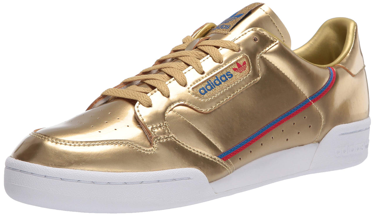 adidas Originals Men's Continental 80 Sneaker, Gold Metallic/Crystal White, 5 M US