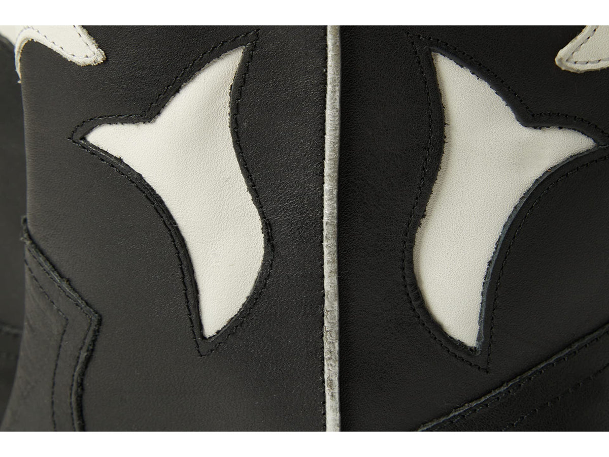 42 GOLD Bartlett Boots for Women Offers Leather Upper, Synthetic and Textile Lining, and Snip Toes and Stacked Block Heels Black Leather 6.5 M