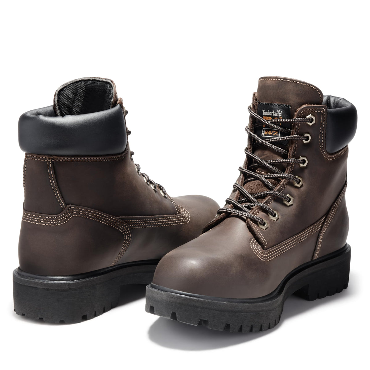Timberland PRO Men's Direct Attach 6 Inch Steel Safety Toe Insulated Waterproof Industrial Work Boot, Brown-2024 New, 10 Wide