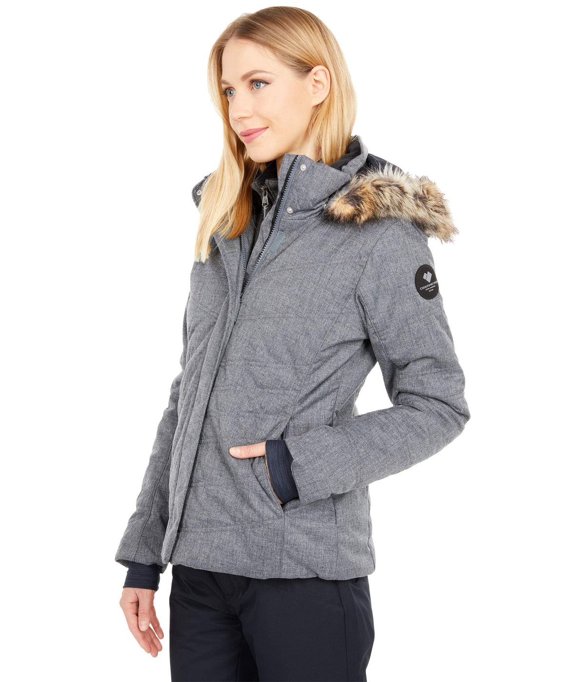 Obermeyer Tuscany II Jacket for Women - Front Zip Closure, Long Sleeves and Internal Cuffs, and Gorgeous Snow Jacket Charcoal 6 One Size