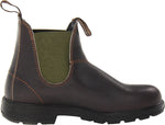 Blundstone Original Series Unisex Chelsea Boots with Water Resistant Leather 5.5 US Men / 7.5 US Women / 4.5 AU Stout Brown/Olive