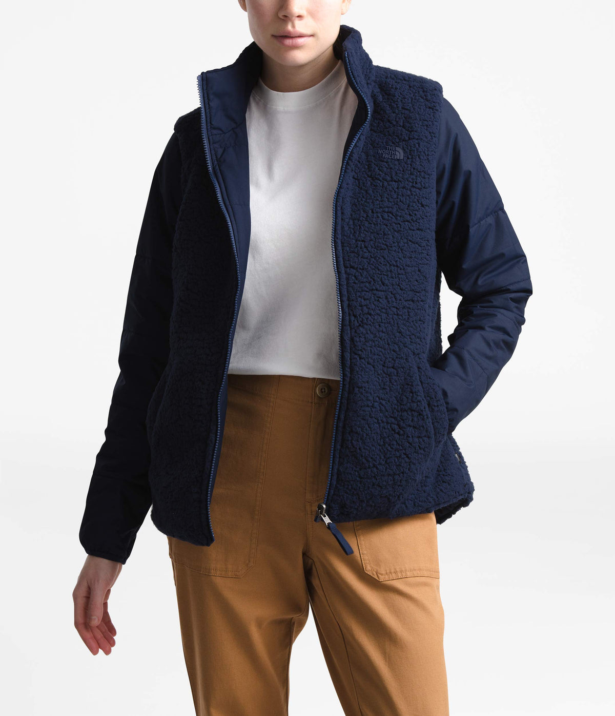 THE NORTH FACE Women's Merriewood Reversible Jacket Small Montague Blue