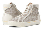 Coach Citysole Jacquard High-Top Platform Beige 8.5 B (M)