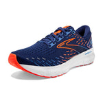 Brooks Men's Glycerin 20 Neutral Running Shoe - Blue Depths/Palace Blue/Orange - 15 Wide