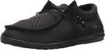 Hey Dude Men's Wally L Sox Black Size 8 | Men’s Shoes | Men's Lace Up Loafers | Comfortable & Light-Weight