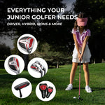 Precise XD-J Junior Complete Golf Club Set for Children Kids - 3 Age Groups Boys & Girls - Right Hand & Left Hand! (Orange Ages 3-5, Left Hand)