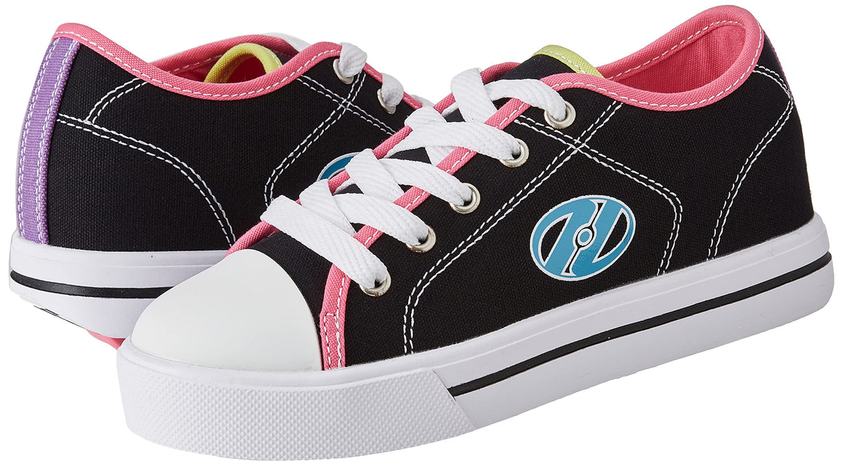 HEELYS Girl's Classic X2 (Little Kid/Big Kid/Adult) Black/Multicolor 3 Little Kid M