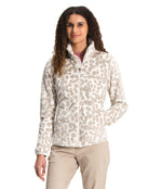 THE NORTH FACE Women's Osito Full Zip Fleece Jacket (Standard and Plus Size), Silver Grey Leopard Print, X-Large