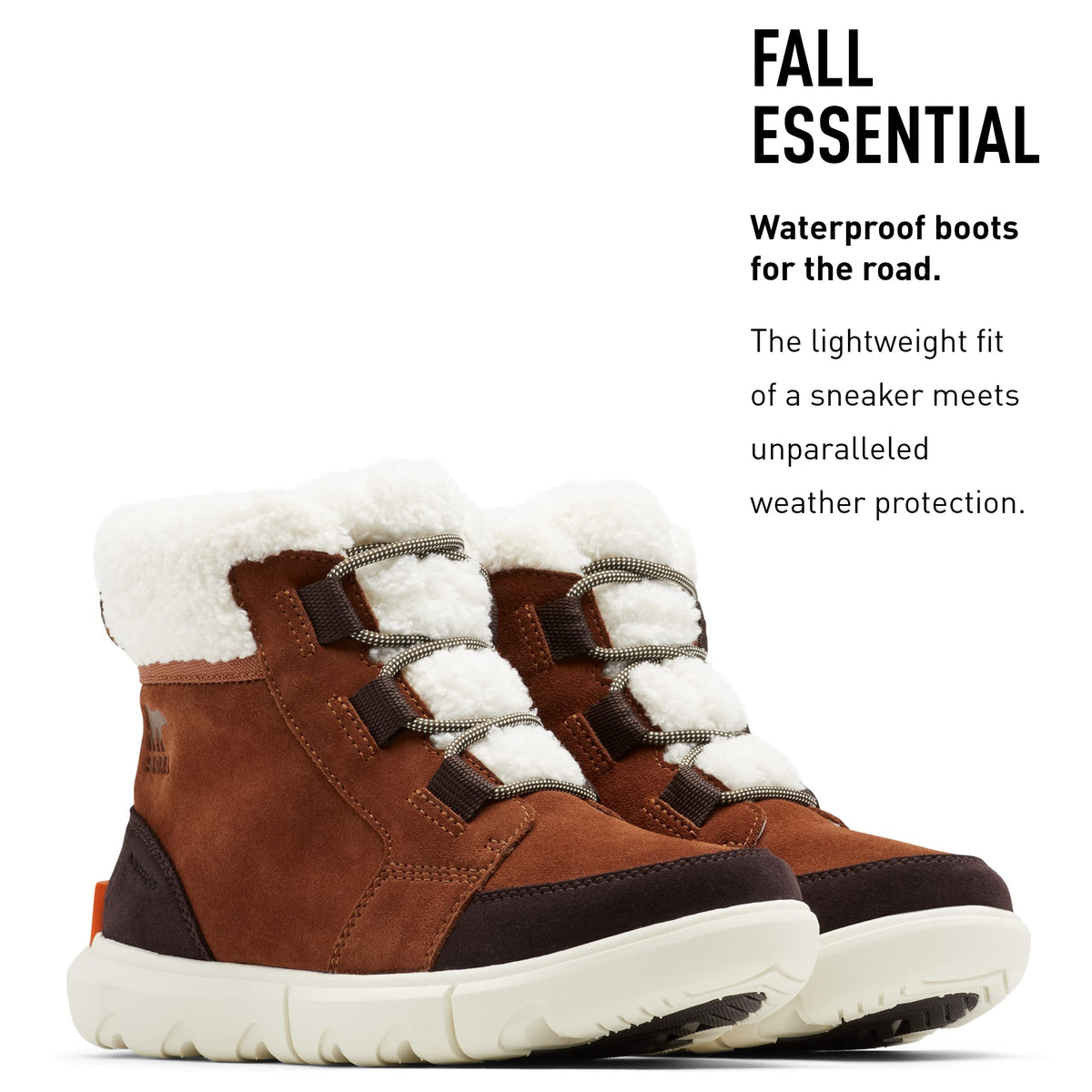 Sorel Women's Explorer Ii Carnival Cozy Waterproof Casual Winter Boots 10 Wood, Chalk