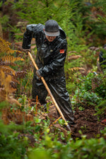 Helly-Hansen Workwear Storm Waterproof Bib Pants for Men Made from Heavy-Duty Breathable PVC-Coated Polyester for Mobility, Black - X-Large