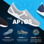 Xero Shoes Men's Aptos Hemp Canvas Slip-on - Casual, Lightweight Zero-Drop Shoe, Zinc, 9