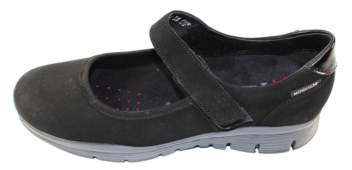 Mephisto Yelina Black Bucksoft/Magic Nero 38 (US Women's 8)