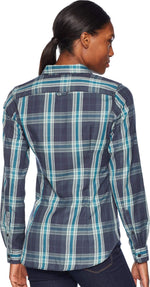 Fjallraven - Women's Ovik Flannel Long Sleeve Shirt, Navy, XL