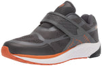 Propet Men One Strap Sneaker, Burnt Orange/Dark Grey, 07 E US