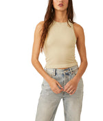 Free People Women's Hayley Racerback Brami, Lima Bean