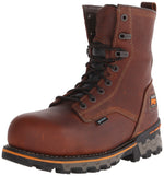 Timberland PRO Men's 8 Inch Boondock Composite Toe Waterproof Work and Hunt Boot, Brown Tumbled Leather, 11.5 W US
