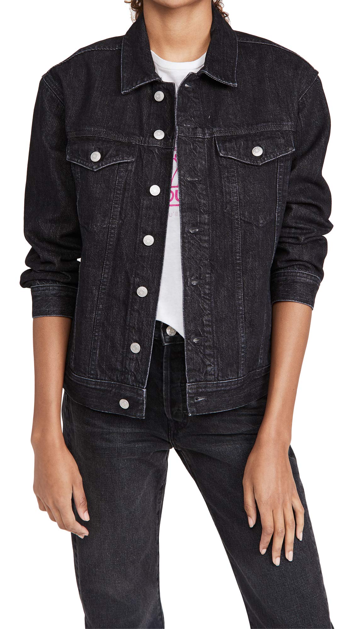 Madewell The Oversized Trucker Jean Jacket in Lunar Wash Lunar Wash MD (Women's 6-8)