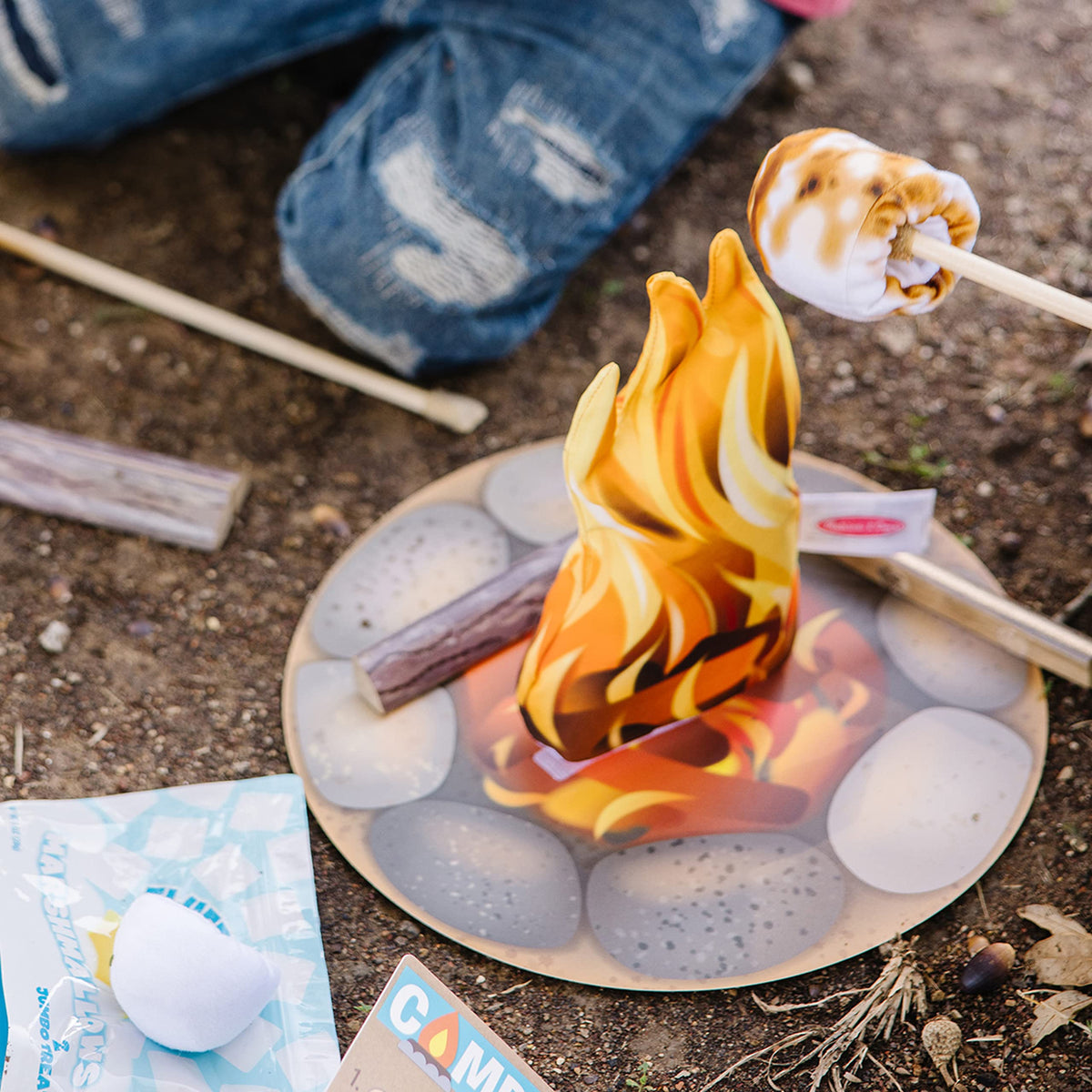 Melissa & Doug Let's Explore Campfire S'Mores Play Set Play Campfire Sets For Kids Ages 3+