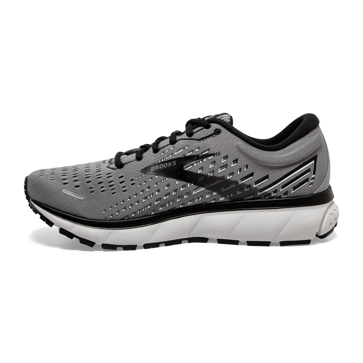 Brooks Men's Ghost 13 Running Shoe - Primer Grey/Pearl/Black - 11 Wide