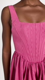 STAUD Women's Landscape Dress, Lollipop, Pink, 6